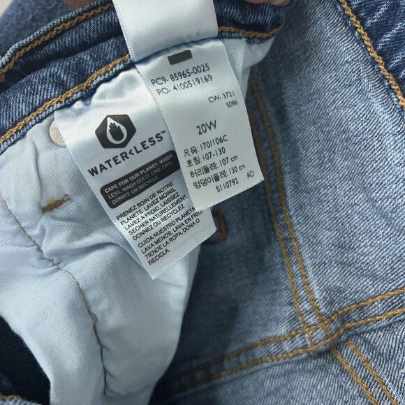 Levis Shorts Womens 20W Blue Denim Cutoff 501 High Rise Button Fly Cowgirl 90s - Picture 6 of 14